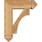 Ekena Millwork Westlake Arts and Crafts Rough Sawn Bracket w/ Offset Brace, Western Red Cedar, 6"W x 16"D x 20"H BKT0604X16X20WTL03RWR - alternate 2